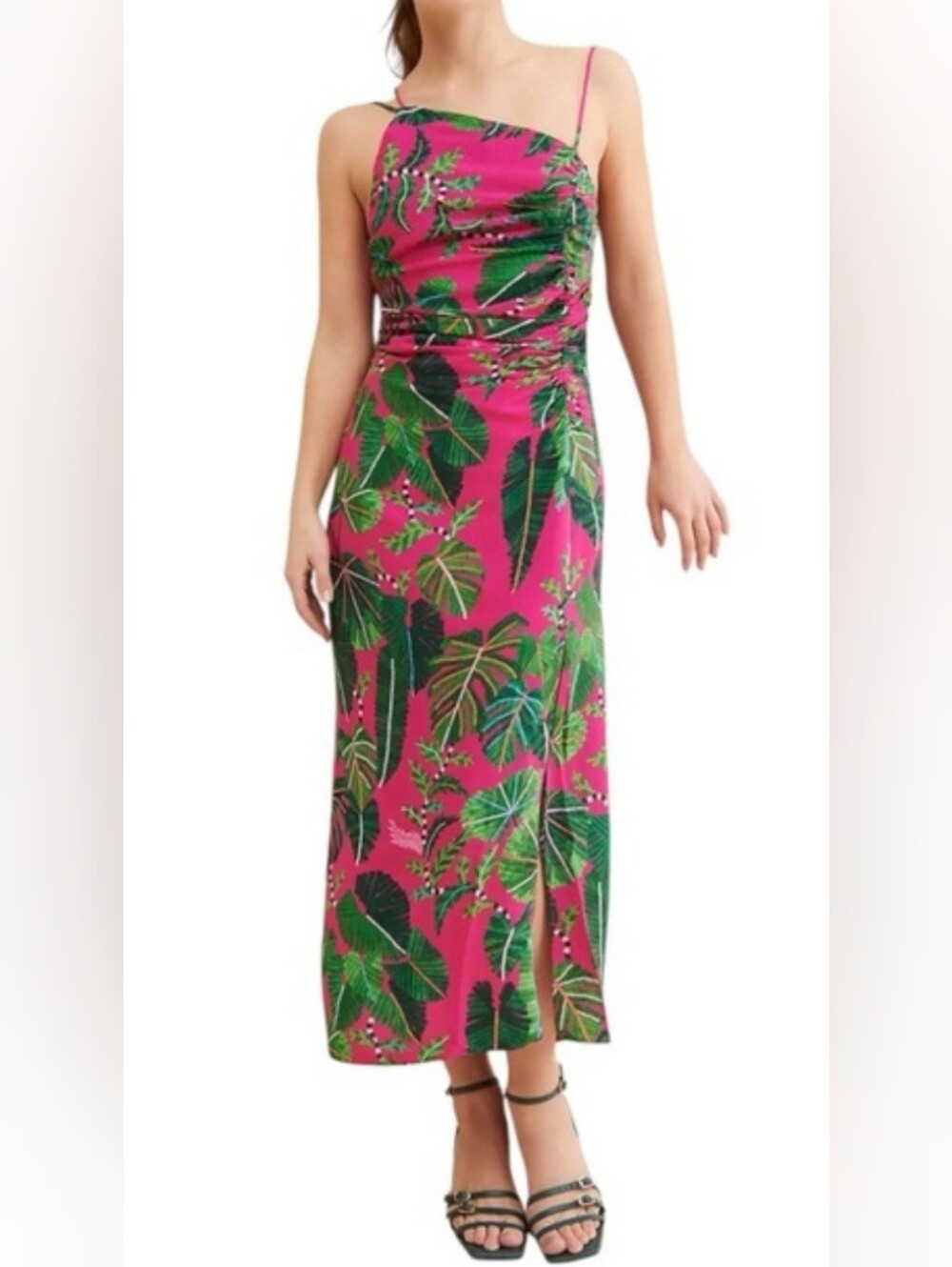 Farm Rio Midi Halter Dress